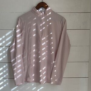 Rhoback Light Pink Quarter-Zip Pullover